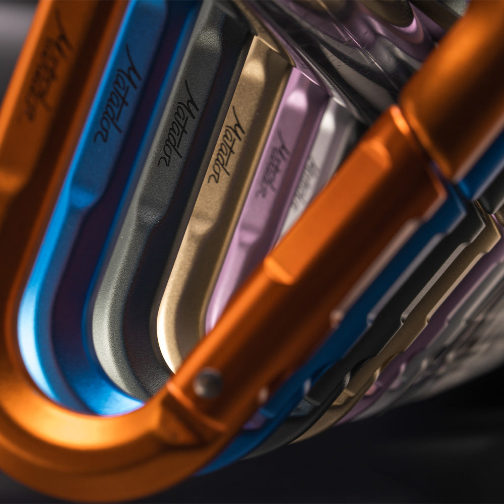 close up view of all beta lock colors on black background