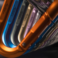 close up view of all beta lock colors on black background