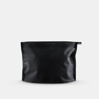 charcoal Flatpack zipper case on white background