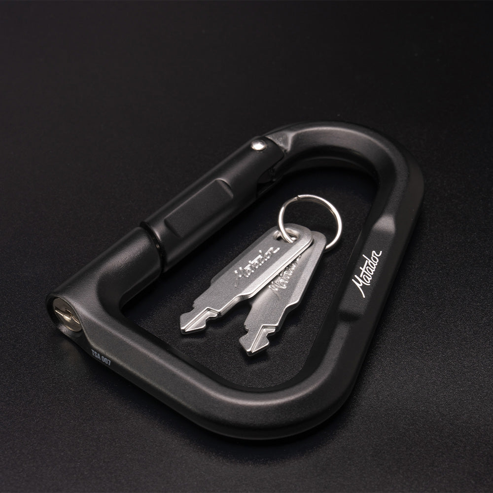 black betalock and 2 keys on black background