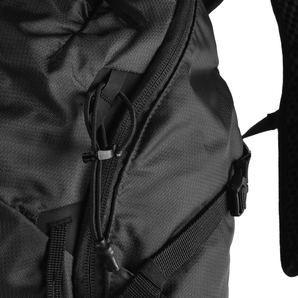Close up view of backpack gear loop