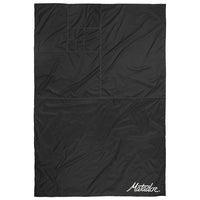 Flat lay of pocket blanket with fold stitching on white background