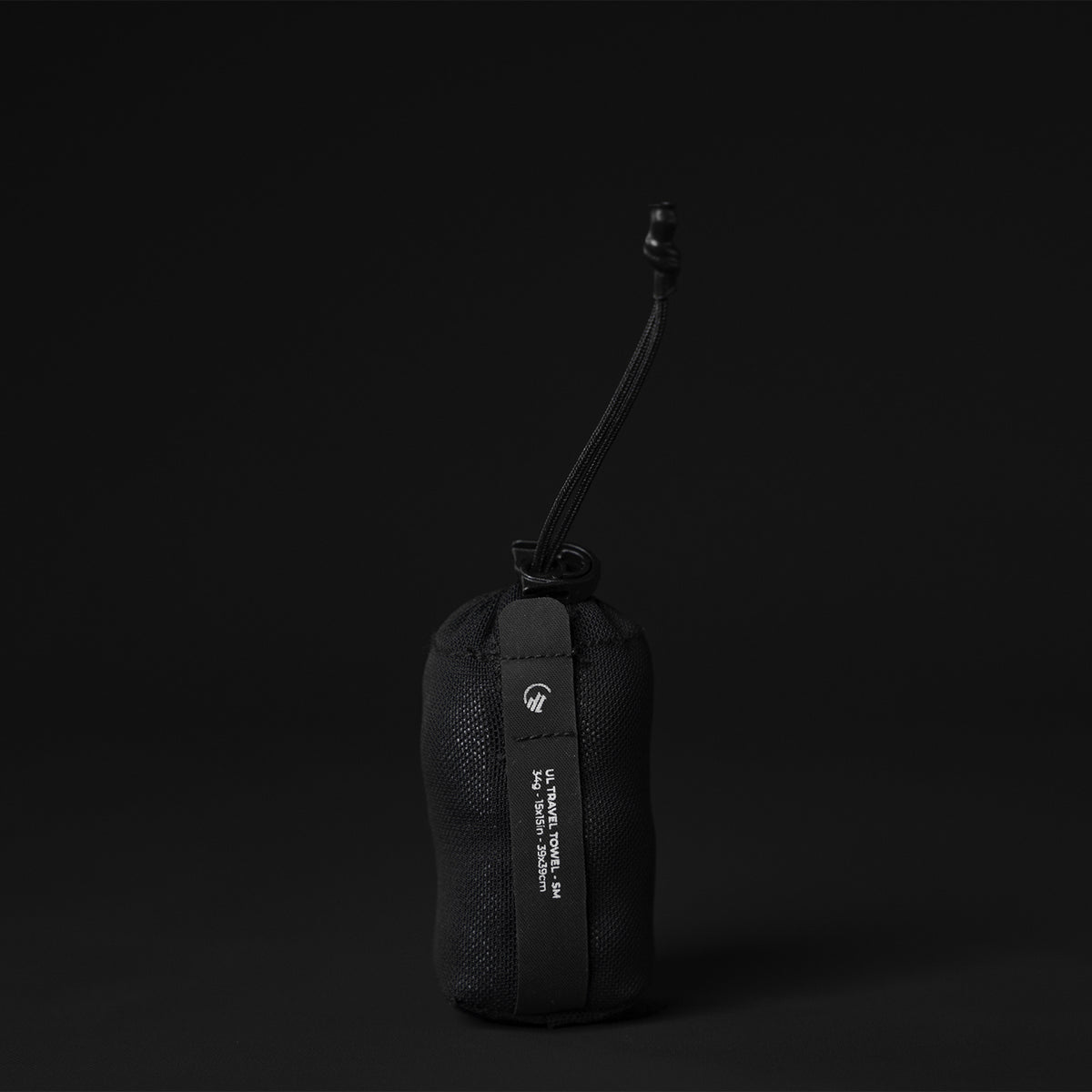 View of pouch handle on white background